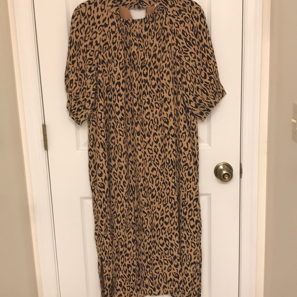 Anthropologie Cheetah Print Dress